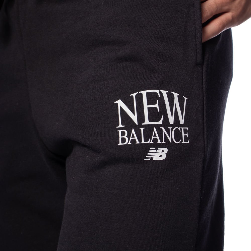Calça Masculina New Balance Reimagined Jogger Preto Preto 3