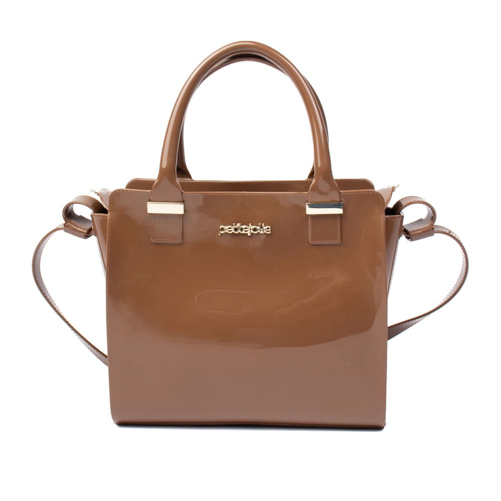 Bolsa Feminina Petite Jolie Tiracolo Média Fosca Marrom