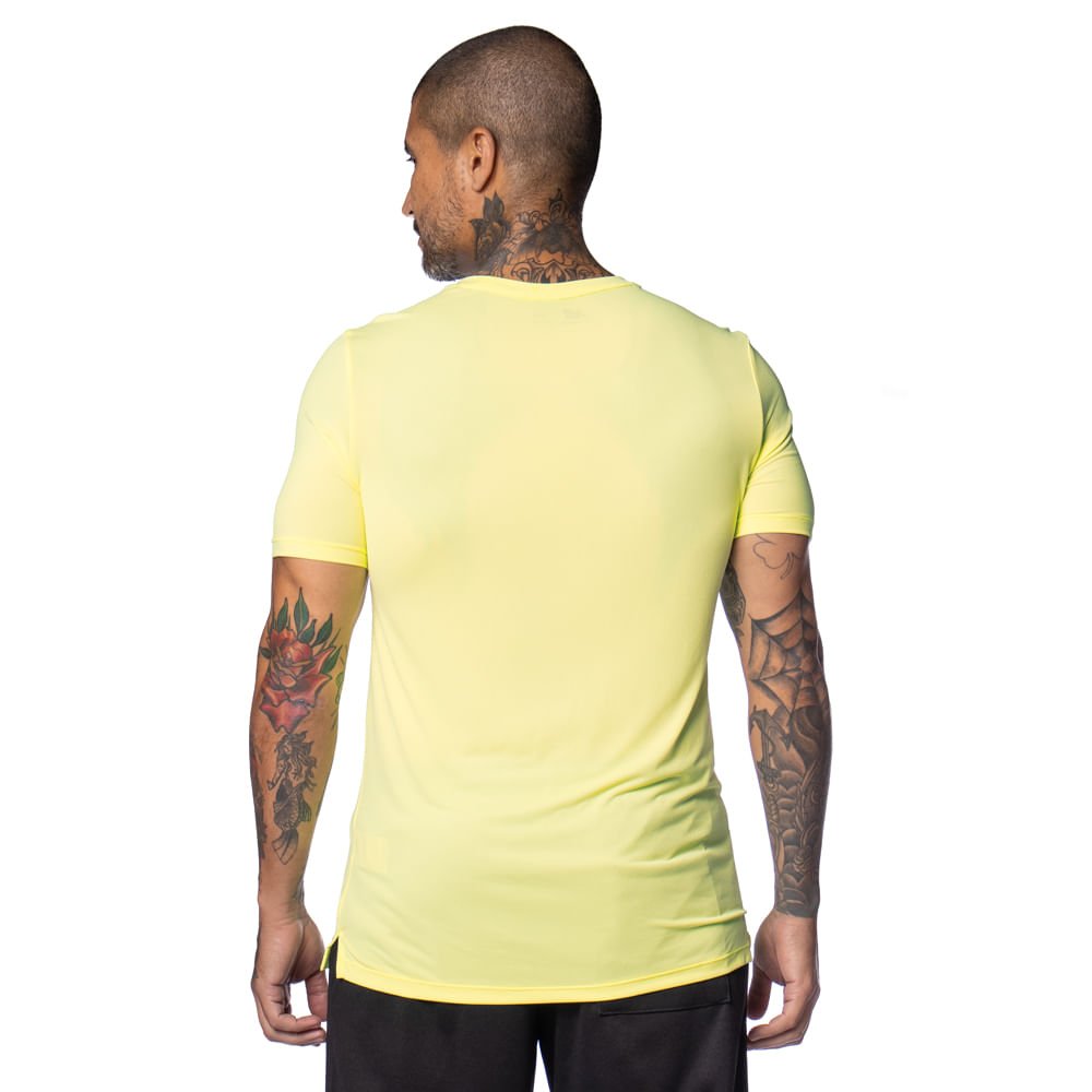 Camiseta Masculina New Balance Essentials Nb Dry Verde Neon Amarelo 2