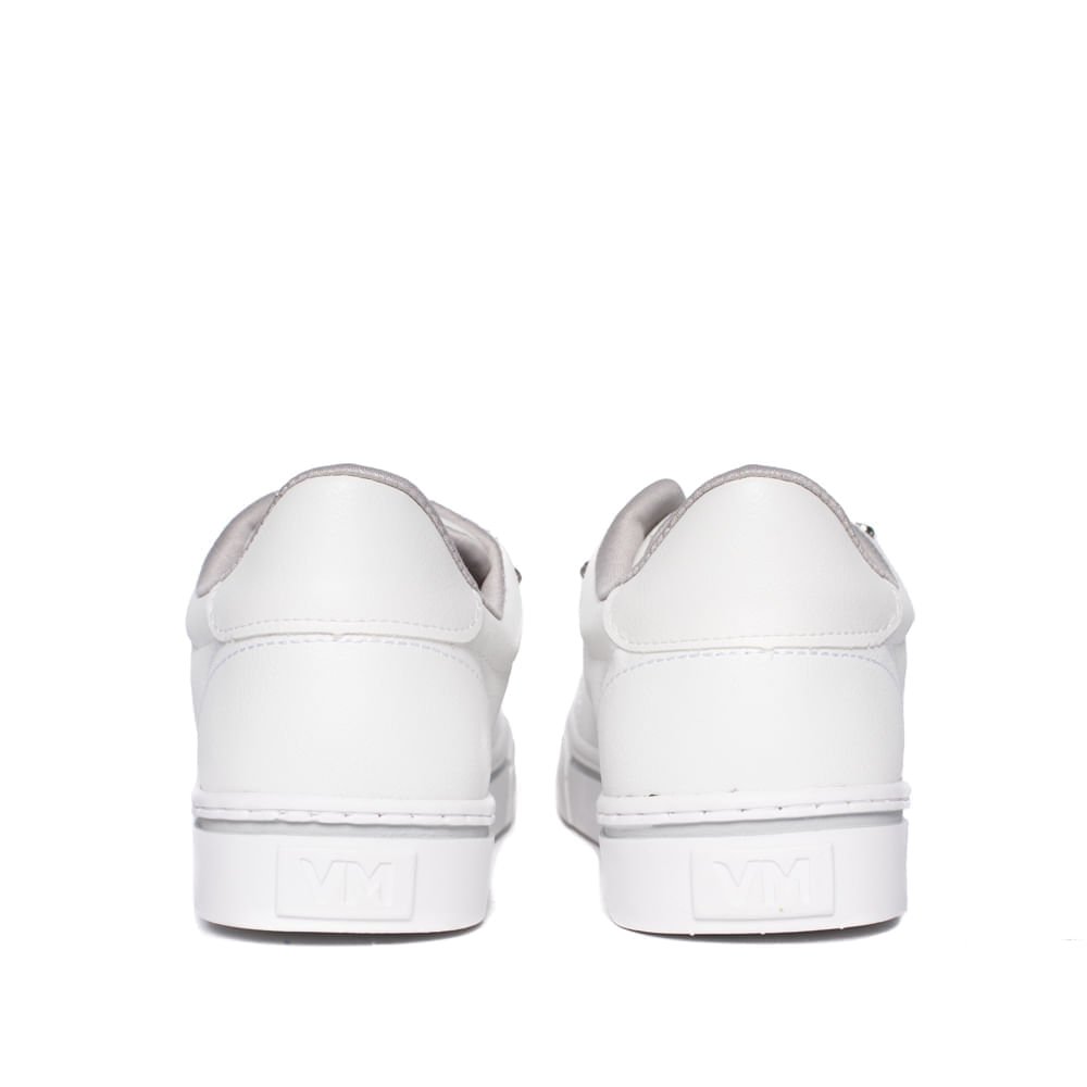 Tênis Feminino Via Marte Slip On Strass Slip On Branco Branco 3