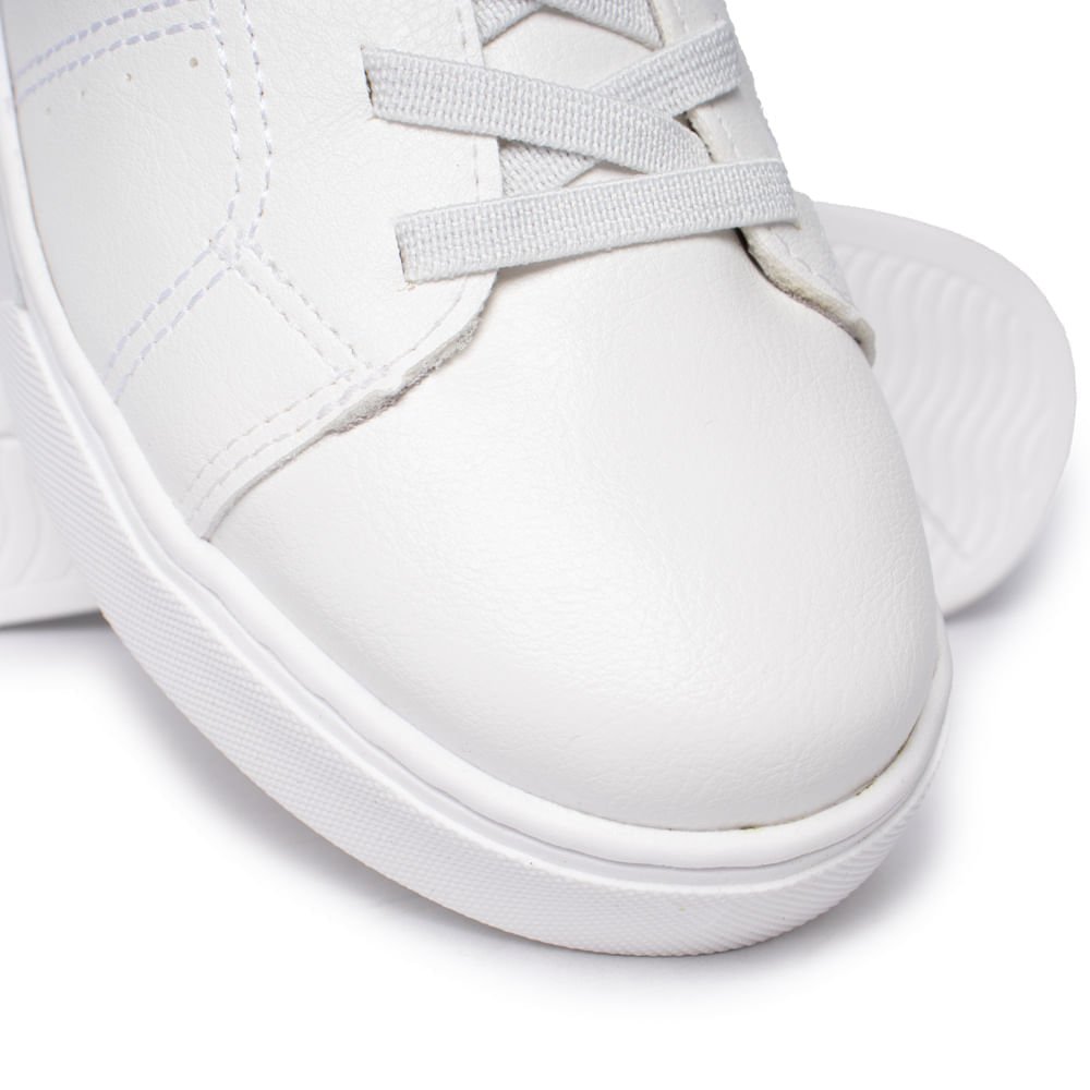 Tênis Feminino Via Marte Slip On Strass Slip On Branco Branco 6