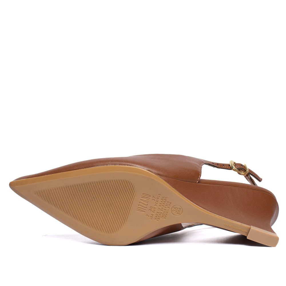 Sapato Feminino Vizzano Scarpin Anabela Elegante Marrom Marrom 2
