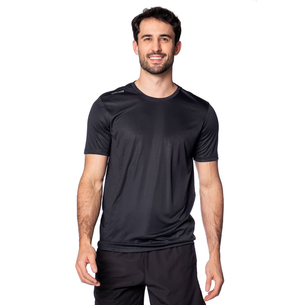 Camiseta Masculina Olympikus Essential Manga Curta Preto