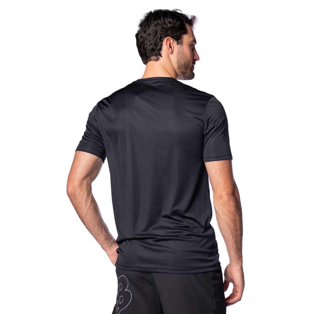 Camiseta Masculina Olympikus Essential Manga Curta Preto Preto 2