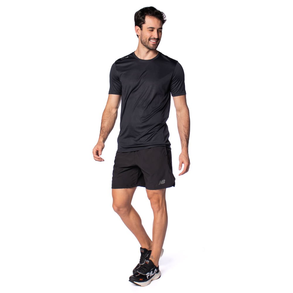 Camiseta Masculina Olympikus Essential Manga Curta Preto Preto 5