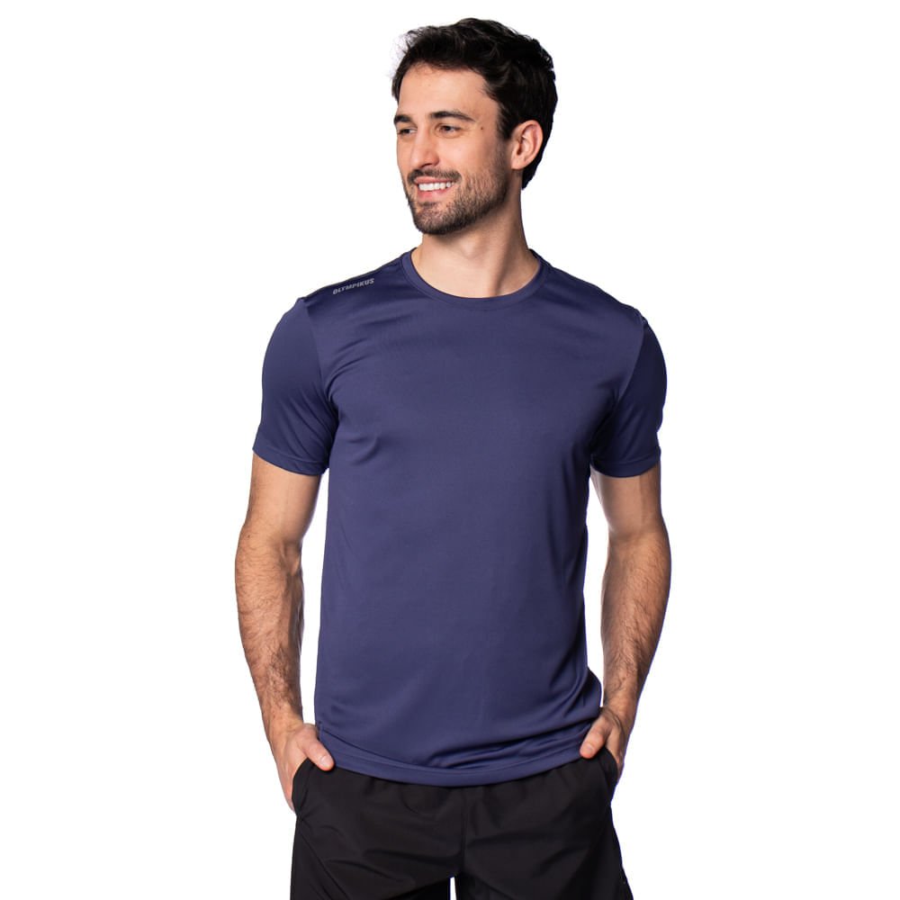 Camiseta Masculina Olympikus Essential Manga Curta Marinho
