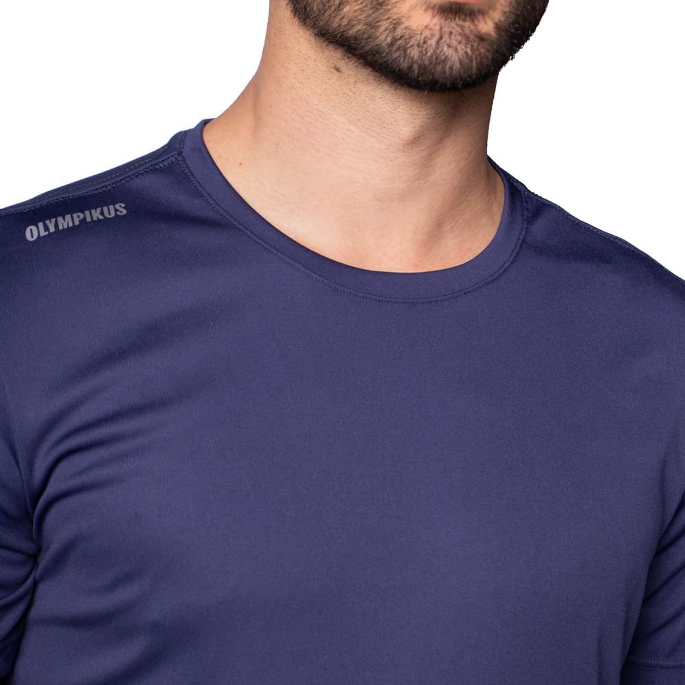Camiseta Masculina Olympikus Essential Manga Curta Marinho Marinho 3