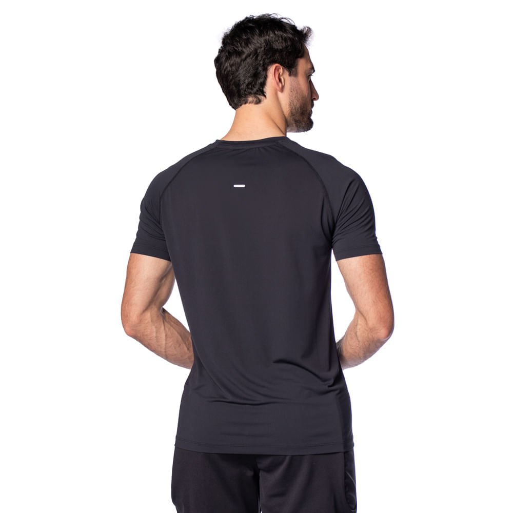 Camiseta Masculina Fila Bio Iii Tecnológica Preto/Prata Preto 2