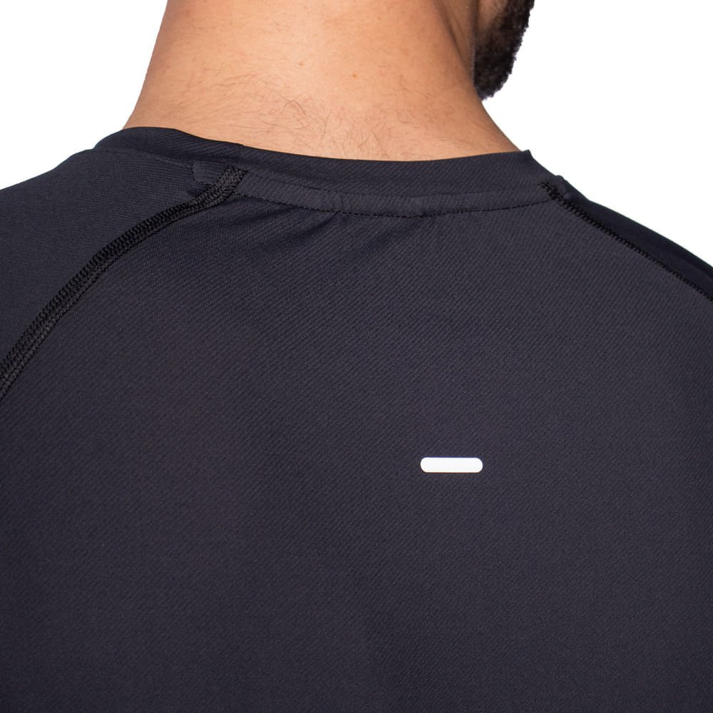 Camiseta Masculina Fila Bio Iii Tecnológica Preto/Prata Preto 4
