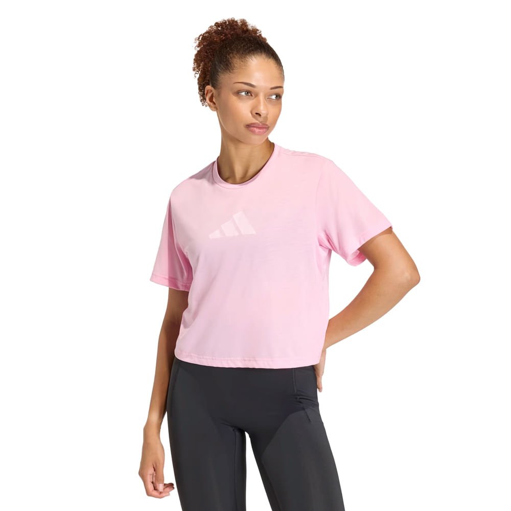 Camiseta Feminina Adidas Train Essentials Rosa