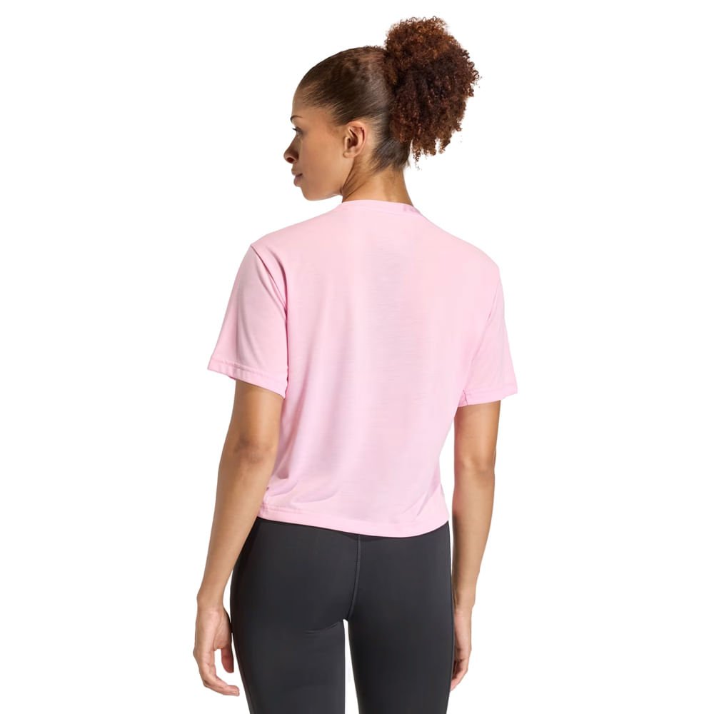 Camiseta Feminina Adidas Train Essentials Rosa Rosa 2