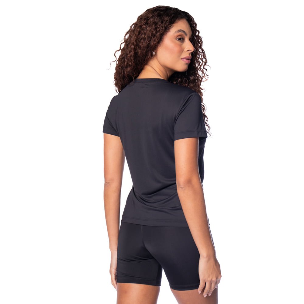 Camiseta Feminina Adidas Own The Run Basic Preto Preto 2