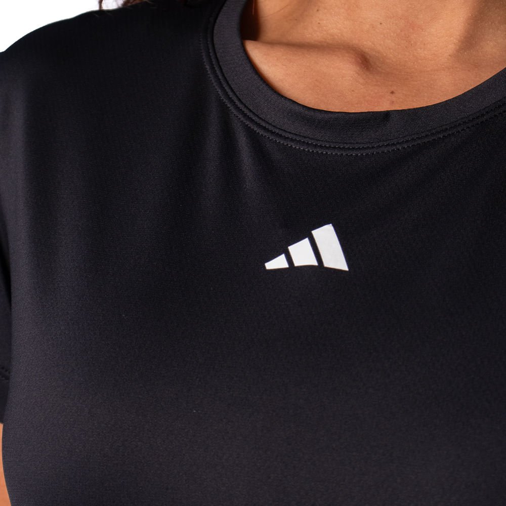 Camiseta Feminina Adidas Own The Run Basic Preto Preto 3