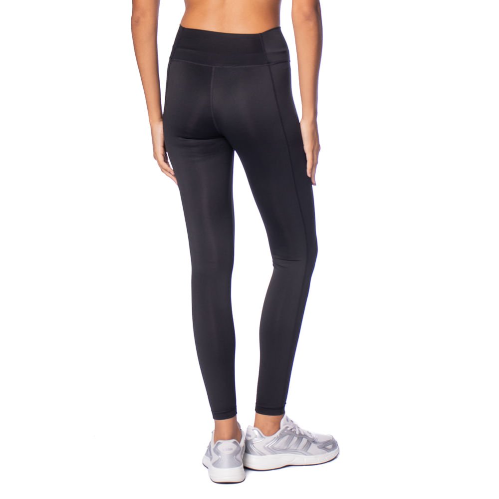 Legging Feminina Adidas Logo AEROREADY Preto/Branco Preto 2