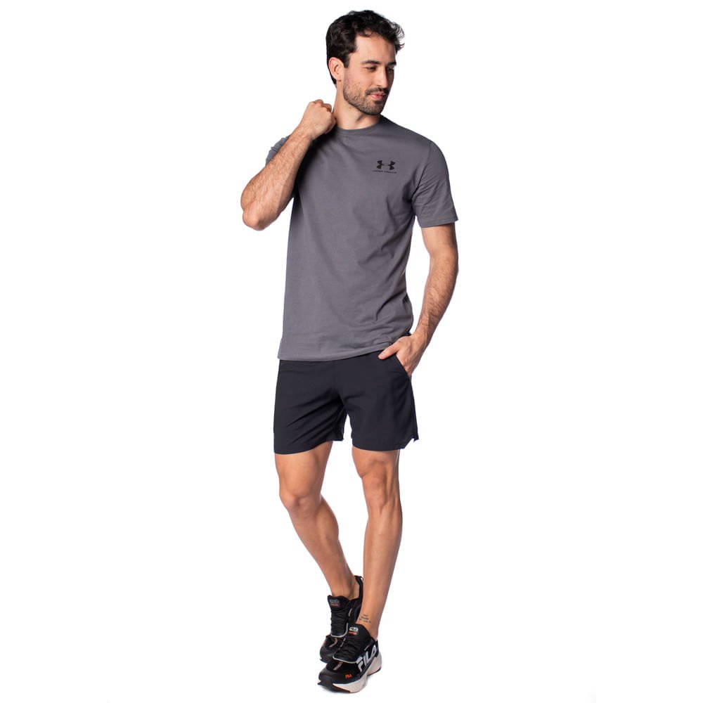 Bermuda Masculina Under Armour Vanish Woven Esportivo Preto Preto 3