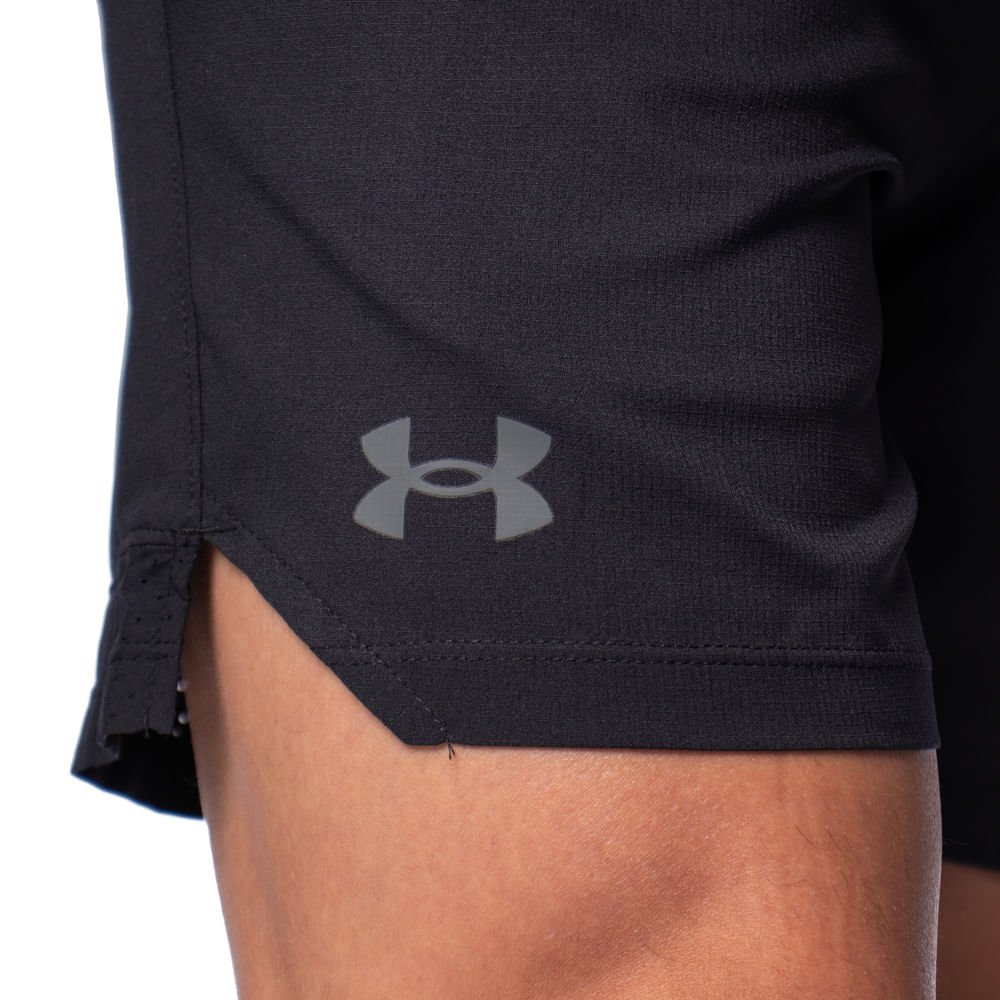 Bermuda Masculina Under Armour Vanish Woven Esportivo Preto Preto 4