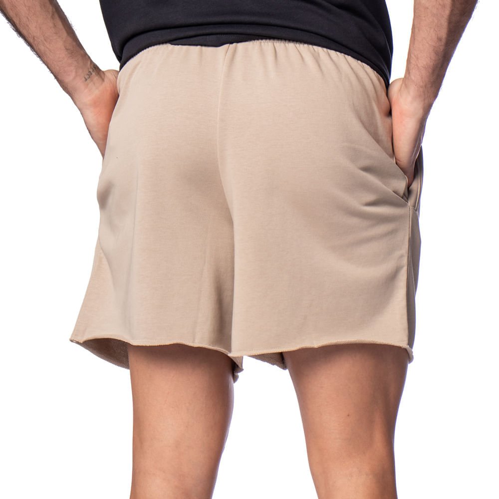Bermuda Masculina Under Armour Rival Terry Moletom Bege Bege 2