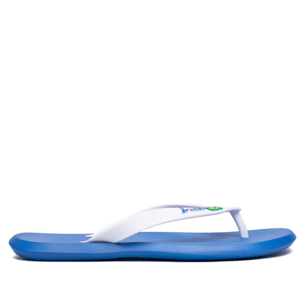 Chinelo Masculino Rider R1 Brasil Tira Dedo Azul/Branco Azul 2
