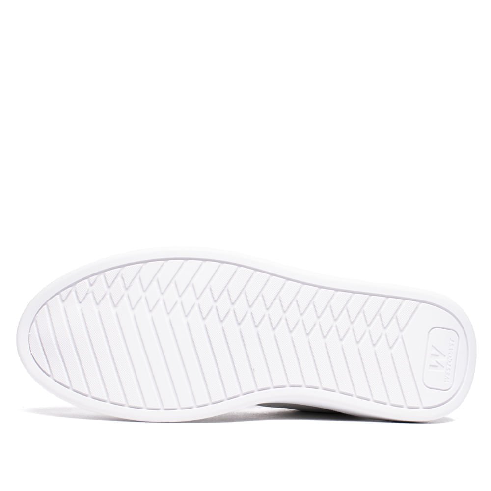 Sapatênis Masculino West Coast Casual Branco/Preto Branco 2