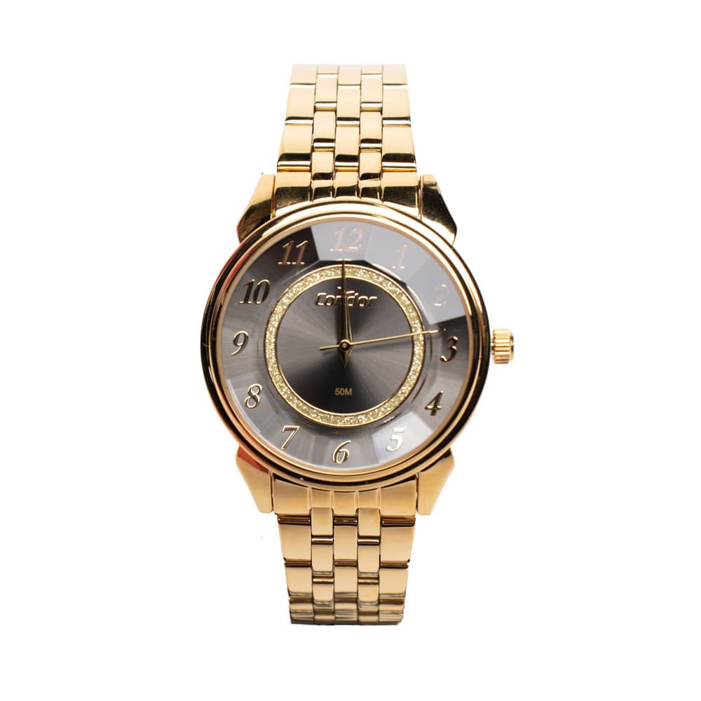 Relógio Feminino Condor Co2035njs/K4p Kit Preto/Dourado Preto/Dourado 2
