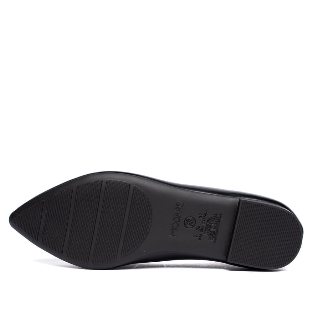 Sapatilha Feminina Modare Napa Bico Fino Verniz Preto Preto 3