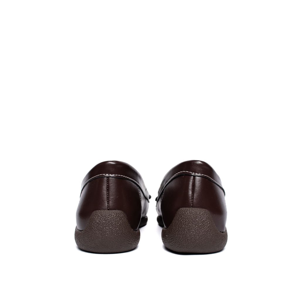Mocassim Feminino Modare Napa Verniz Marrom Escuro Marrom 3