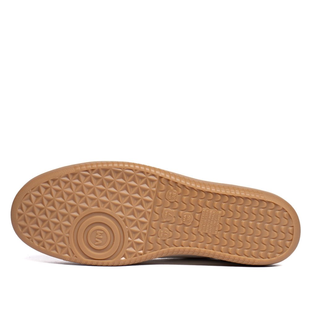 Tênis Feminino Via Marte Casual Napa Camurça Branco/Preto Branco 2