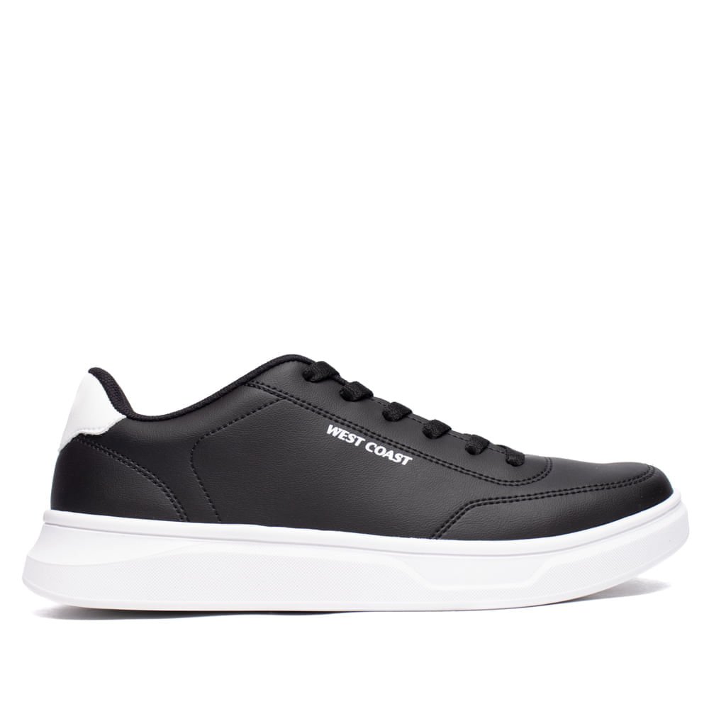Sapatênis Masculino West Coast Casual Preto/Branco