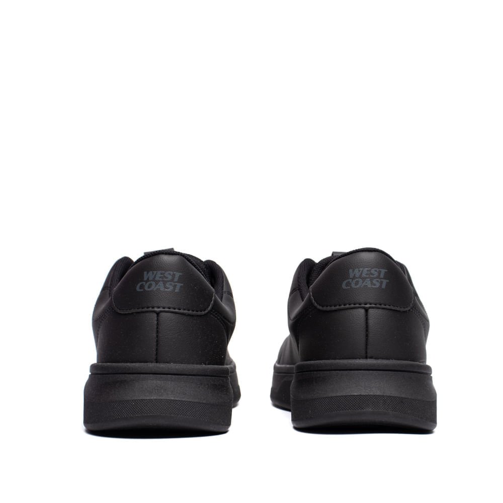 Sapatênis Masculino West Coast Silver Solado Alto Preto Preto 3