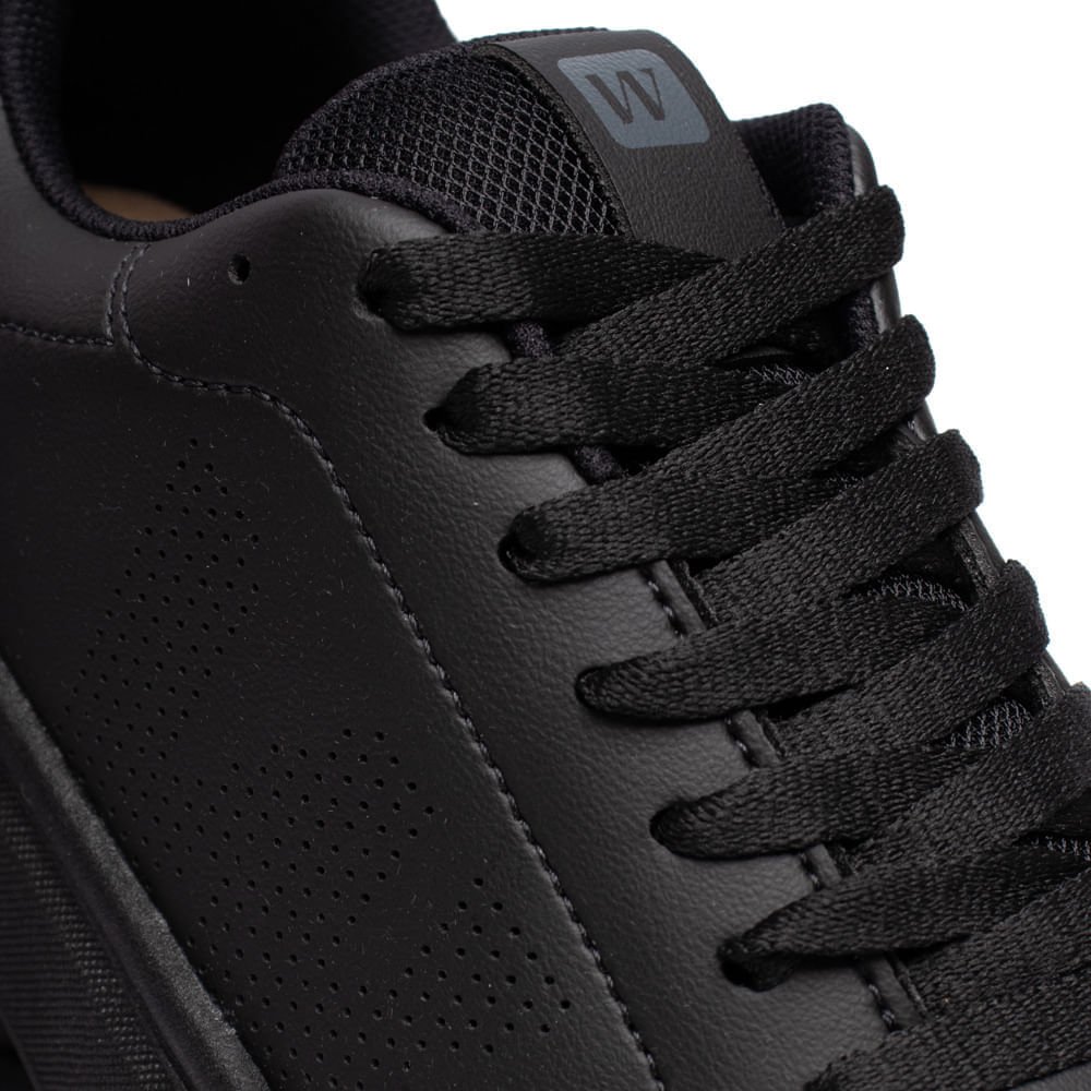 Sapatênis Masculino West Coast Silver Solado Alto Preto Preto 5