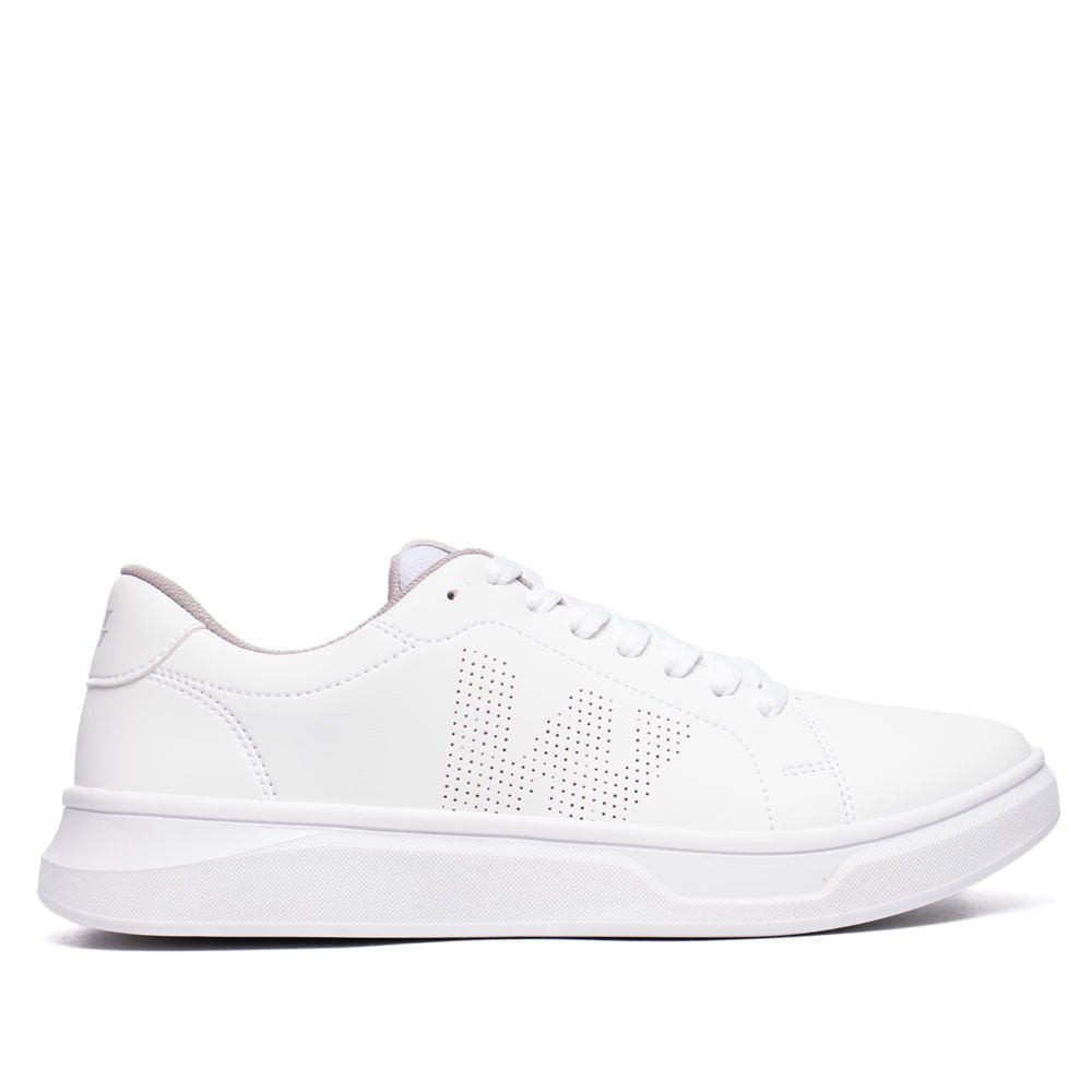 Sapatênis Masculino West Coast Silver Solado Alto Branco