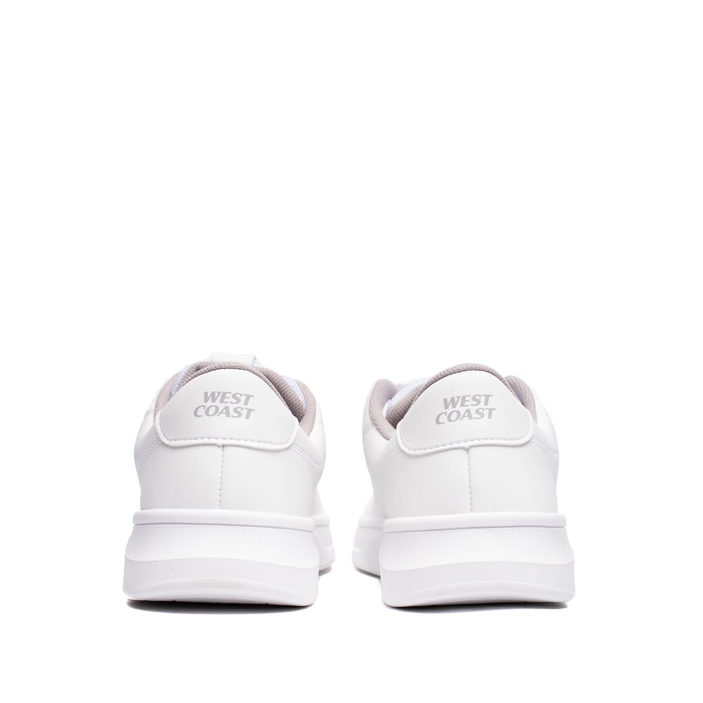 Sapatênis Masculino West Coast Silver Solado Alto Branco Branco 3