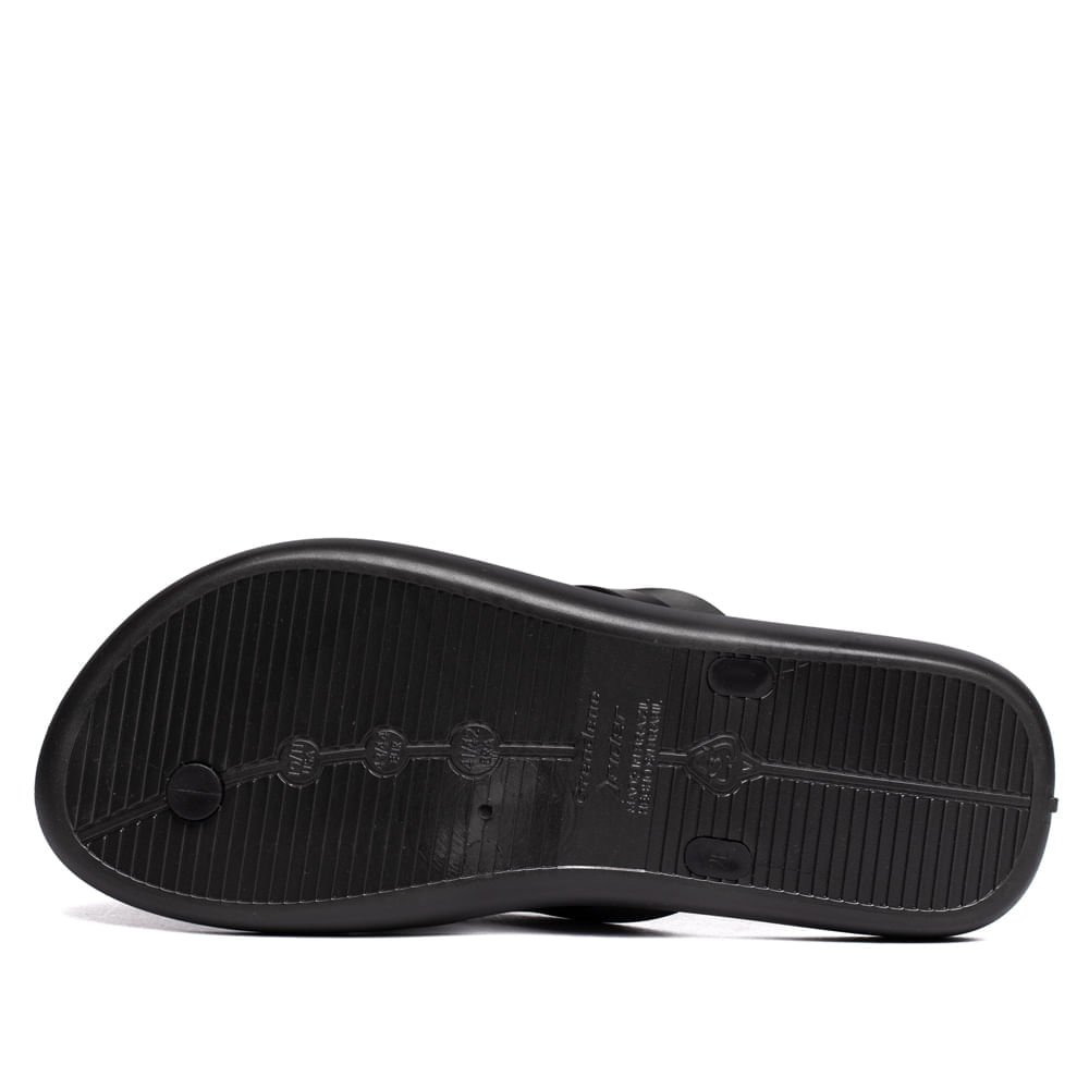 Chinelo Masculino Rider Feel Urban Tiras Preto/Bege Preto 3