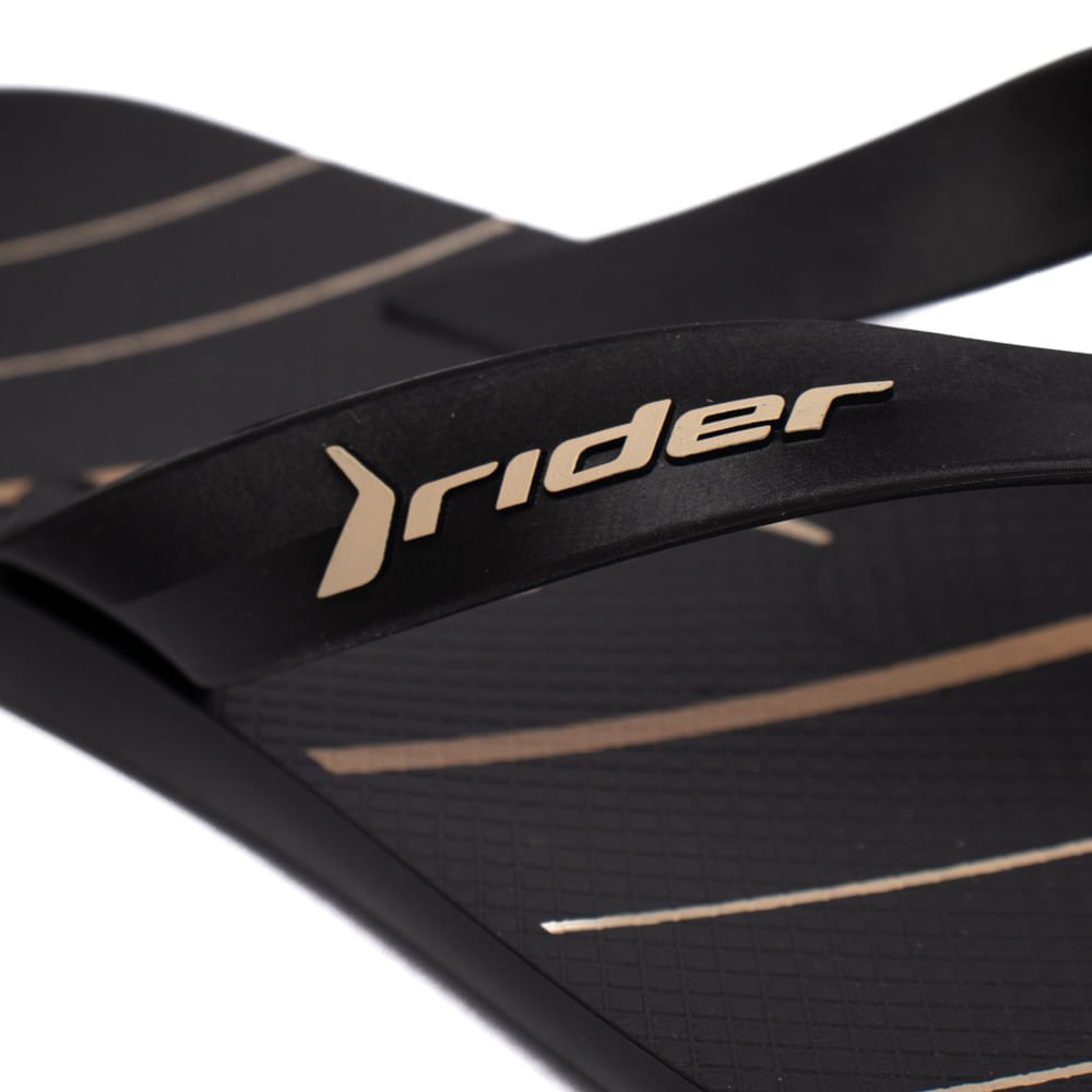 Chinelo Masculino Rider Feel Urban Tiras Preto/Bege Preto 5