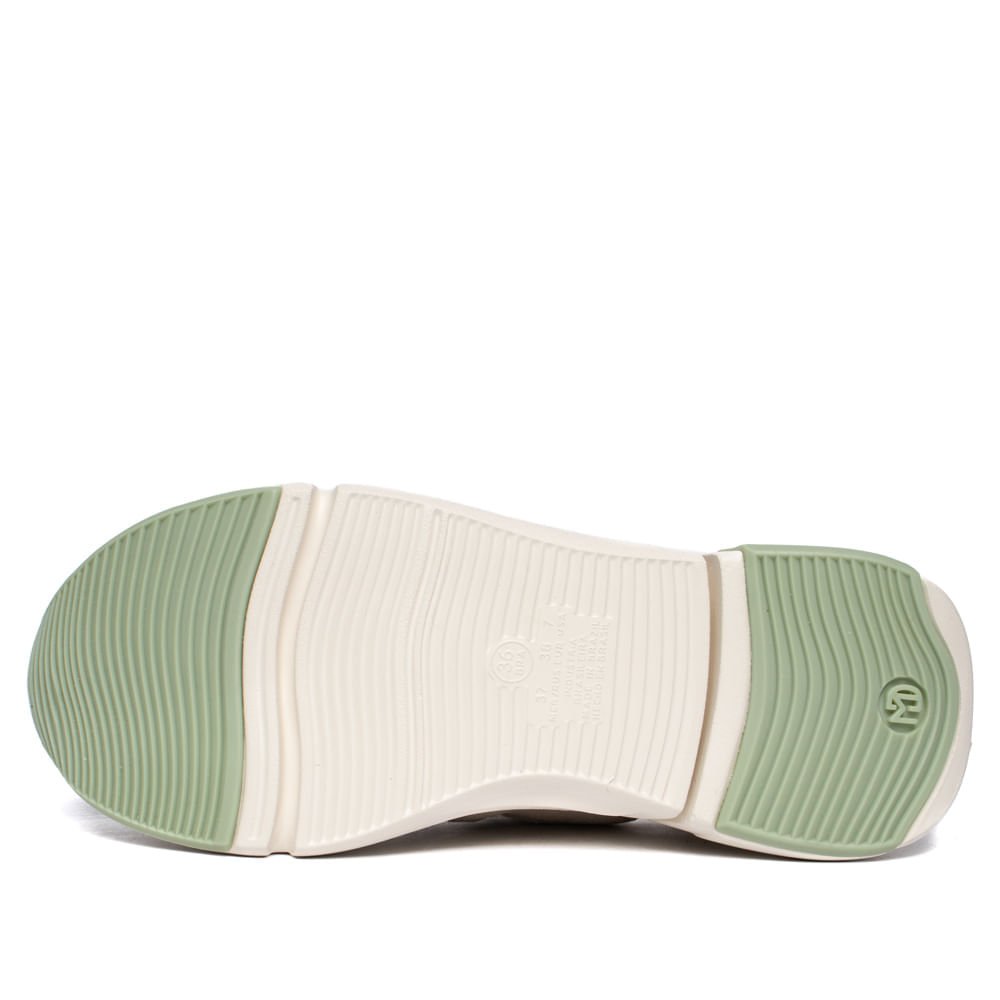 Tênis Feminino Modare Conforto Calce Fácil Cinza/Verde Cinza 2