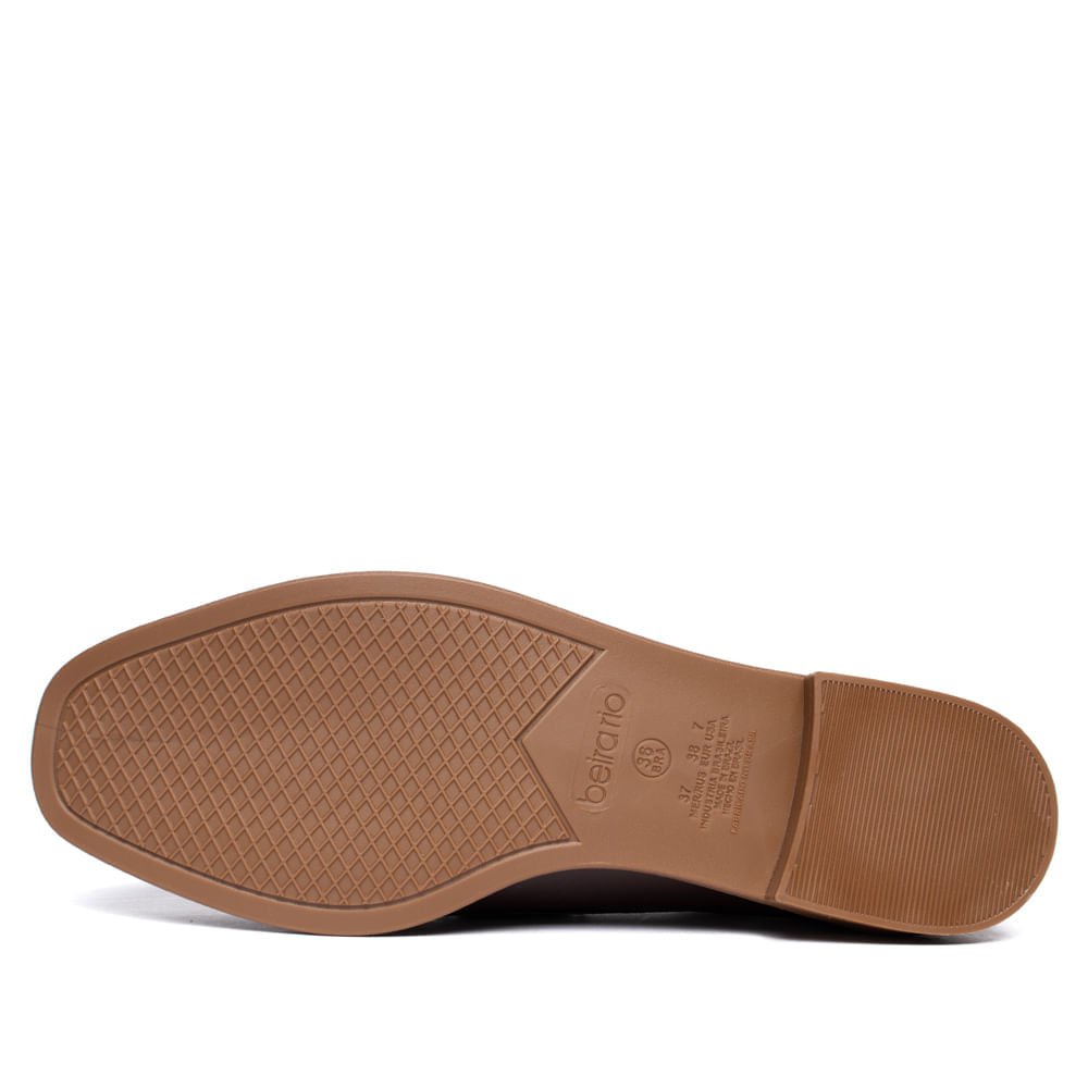 Mocassim Feminino Beira Rio Verniz Náutico Marrom Escuro Marrom 2