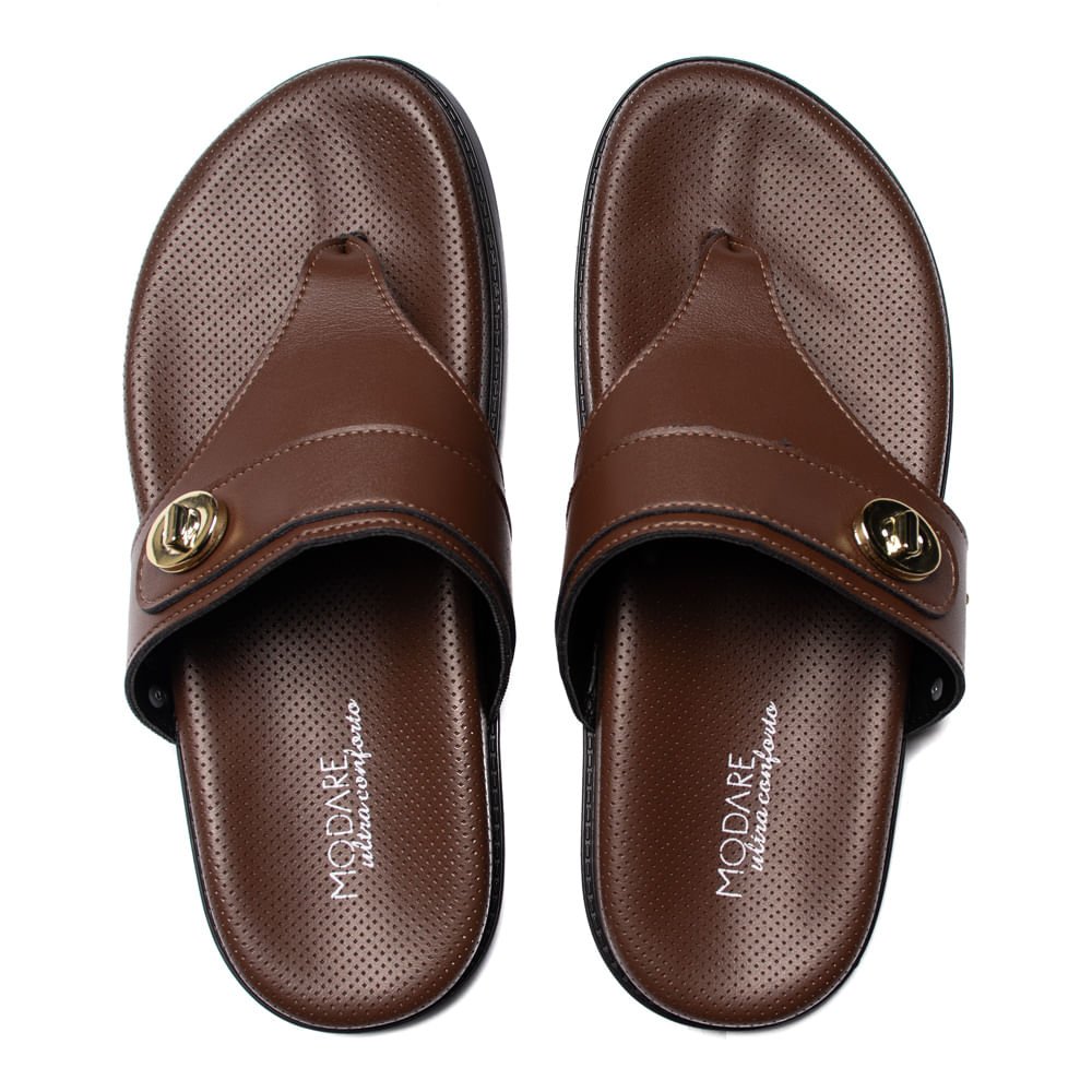 Chinelo Feminino Modare Napa Suprema Tiras Marrom Escuro Marrom 4