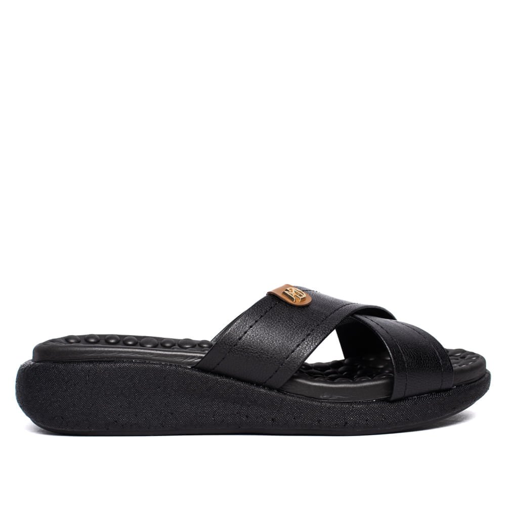 Chinelo Slide Feminino Modare Flatform Soft Bubble Preto Preto 2