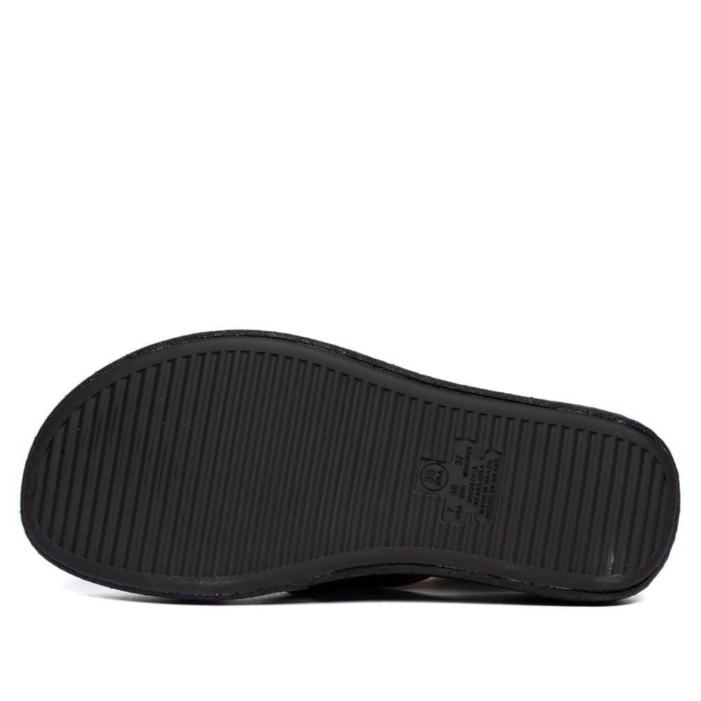 Chinelo Slide Feminino Modare Flatform Soft Bubble Preto Preto 4