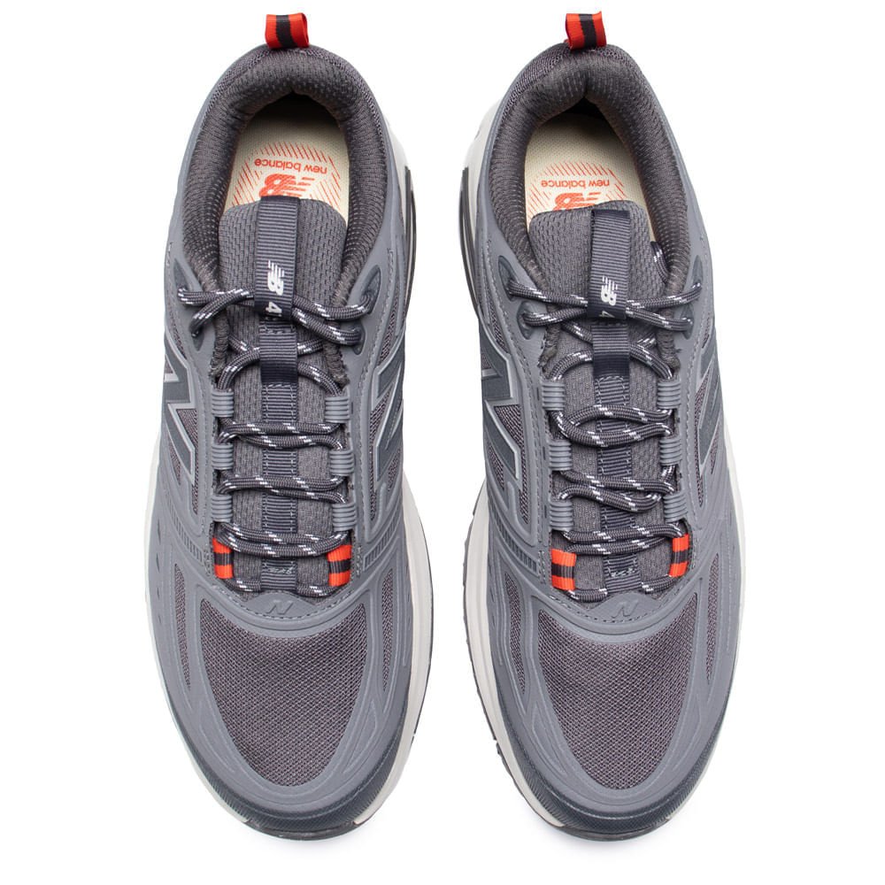Tênis Masculino New Balance 410 At Tread Cinza/Vermelho Cinza 4