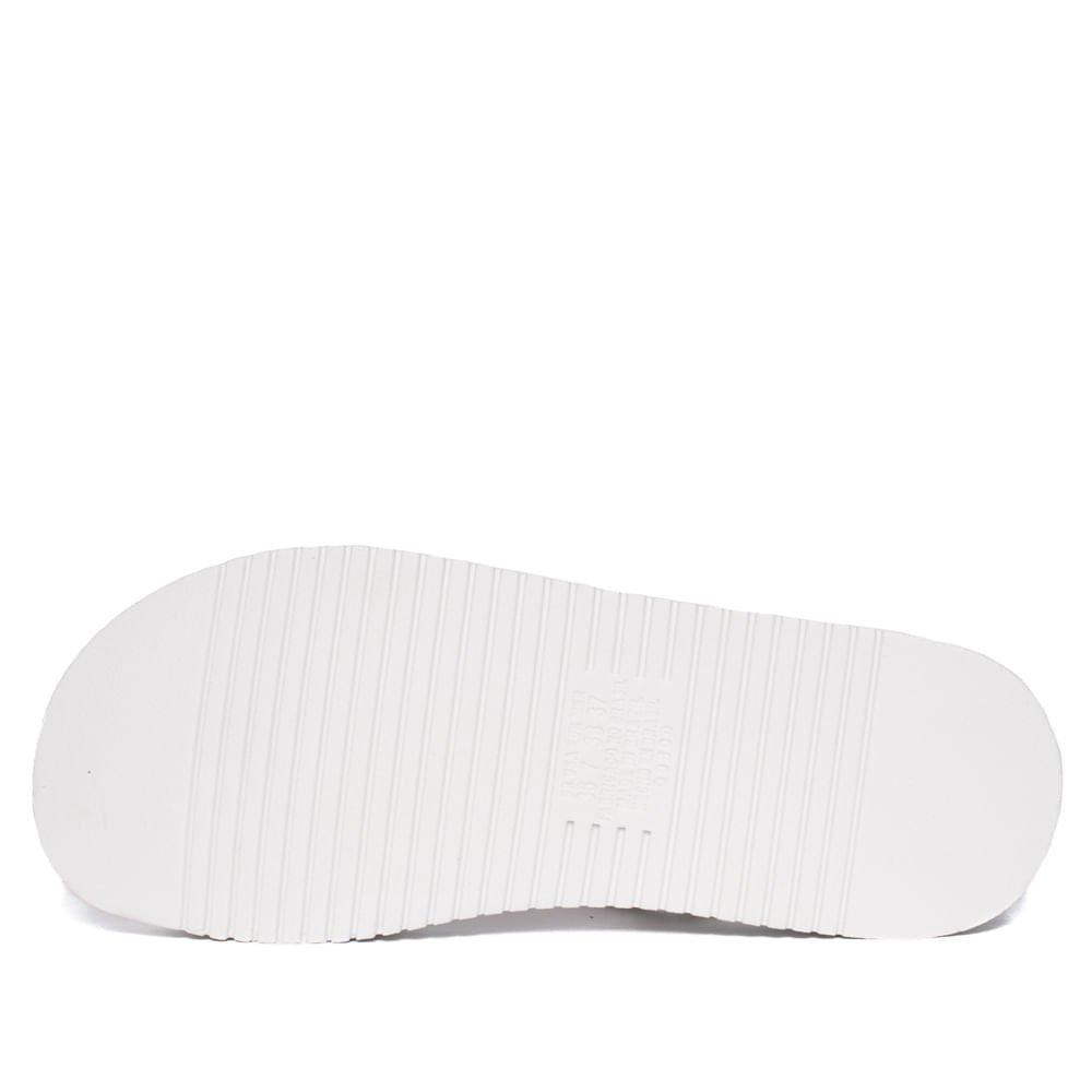Sandália Feminina Mississipi Flatform Strass Branco Branco 2
