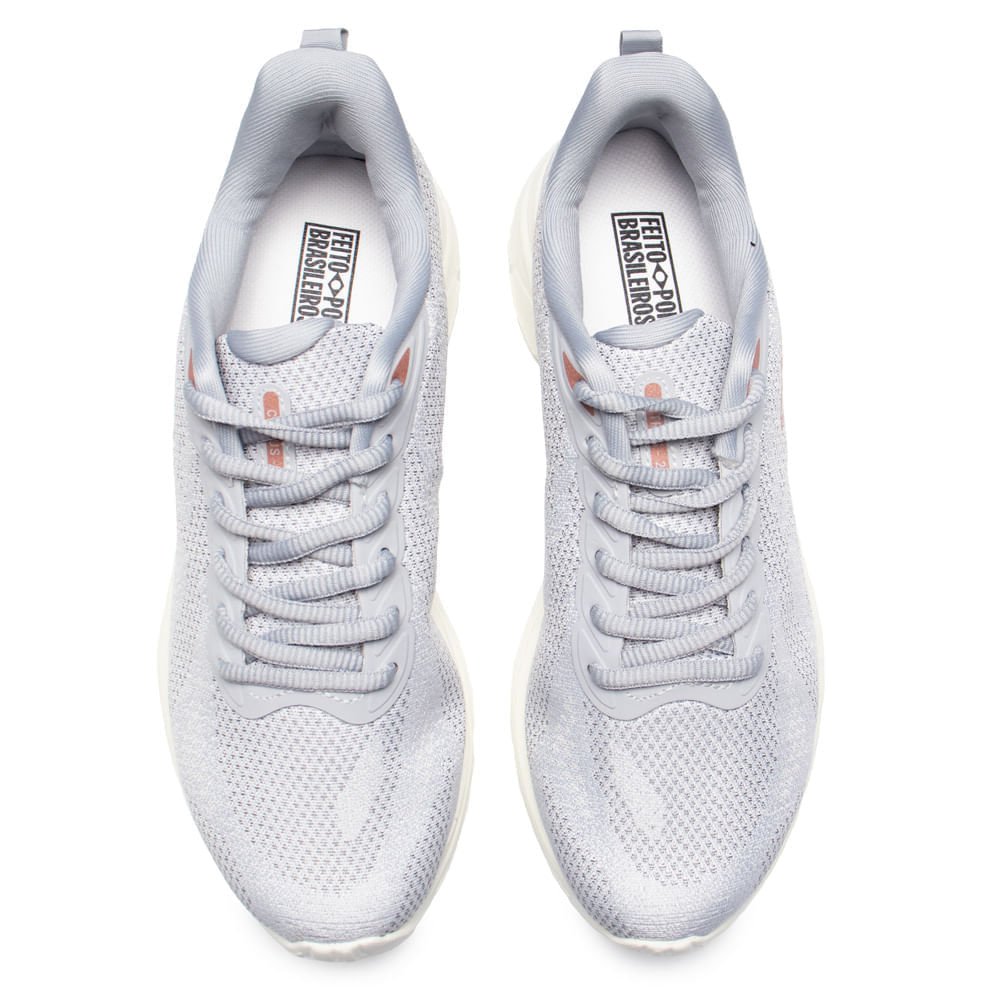 Tênis Feminino Olympikus Citrus 2 Evasense Cinza Lunar Cinza 4