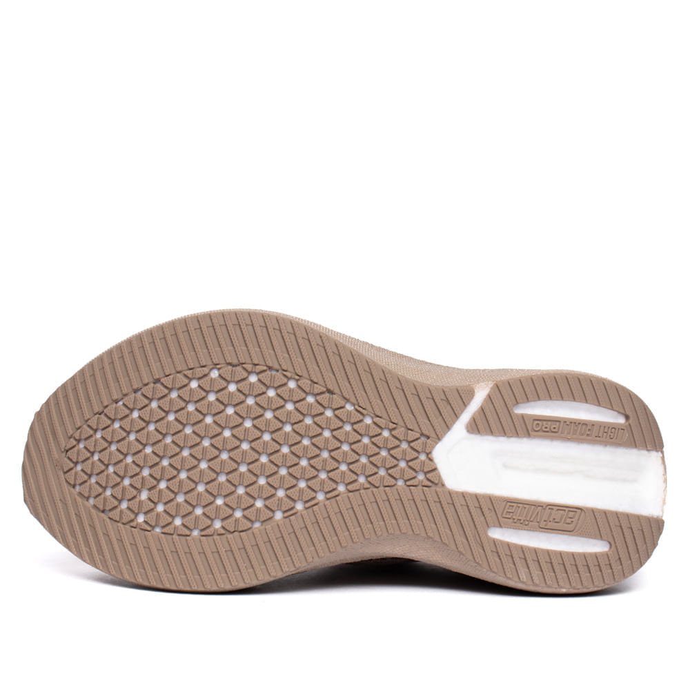 Tênis Feminino Actvitta Impulso Mesh Marrom Claro/Rosé Marrom 2