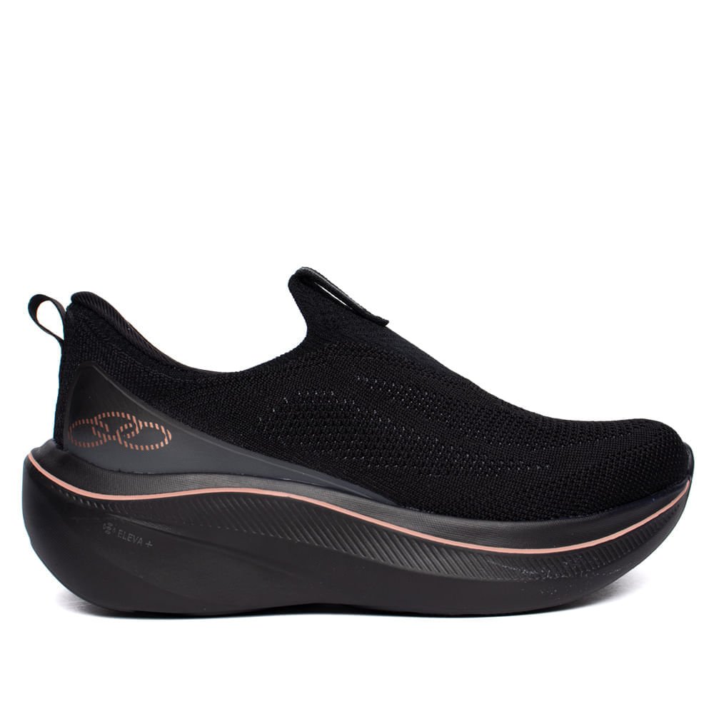 Tênis Feminino Olympikus Intuit 2 Caminhada Preto/Rose