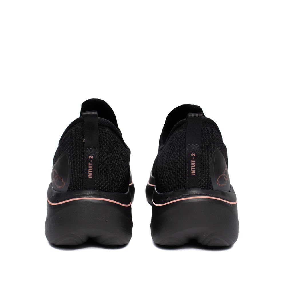 Tênis Feminino Olympikus Intuit 2 Caminhada Preto/Rose Preto 3