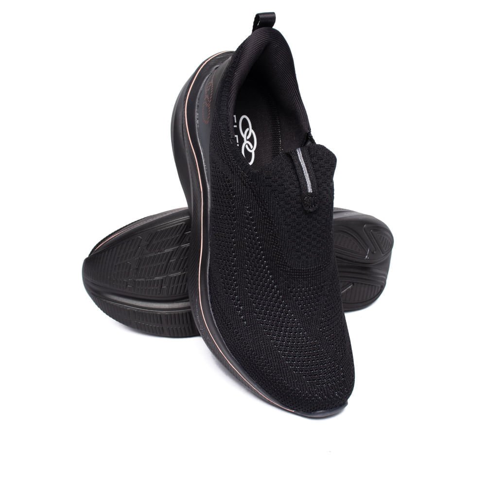Tênis Feminino Olympikus Intuit 2 Caminhada Preto/Rose Preto 5