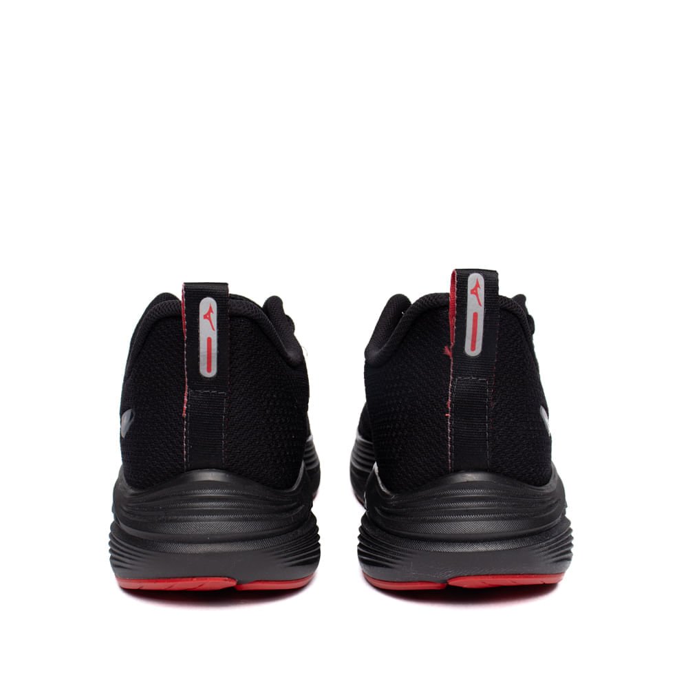 Tênis Masculino Mizuno Enigma 3 Fitness Preto/Vermelho Preto 3