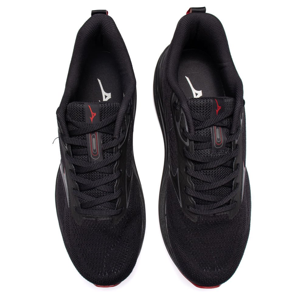 Tênis Masculino Mizuno Enigma 3 Fitness Preto/Vermelho Preto 4