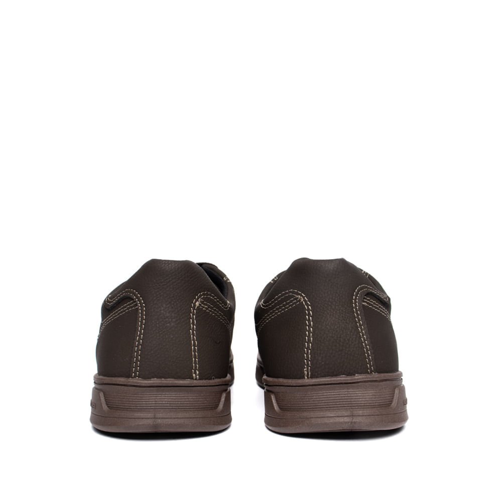 Sapatênis Masculino Pegada Vano Microfibra Casual Café/Preto Marrom 3
