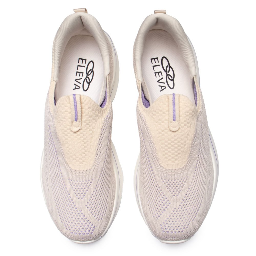Tênis Feminino Olympikus Intuit 2 Caminhada Bege/Roxo Bege 3
